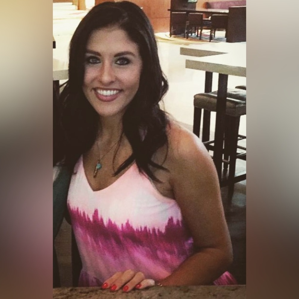 Racer back- Tie-dye tank- Magenta, light pink